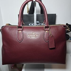 Coach Georgia Satchel In Merlot